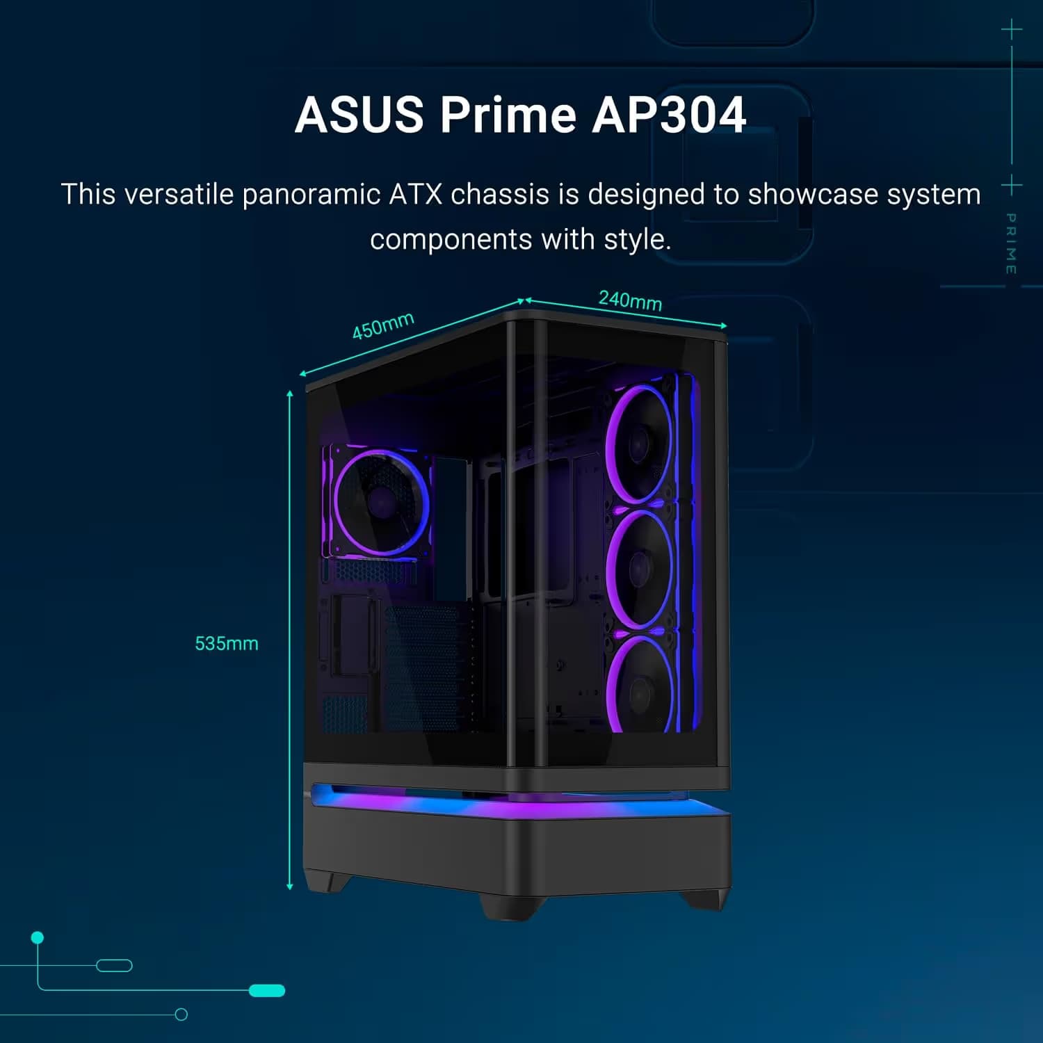 ASUS Prime AP304 Black ARGB image