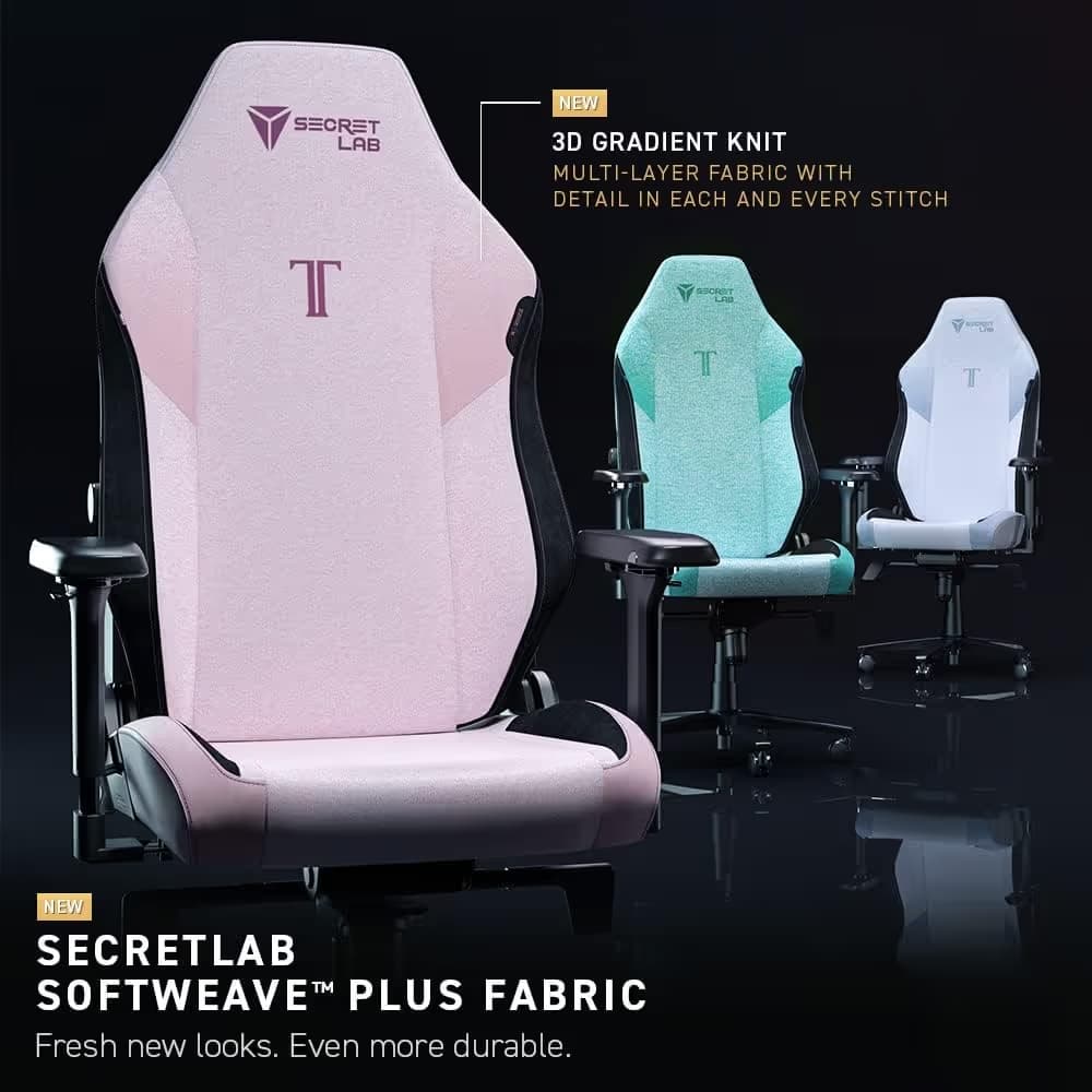 Secretlab TITAN Evo Small — SoftWeave Plus Fabric — BLACK image