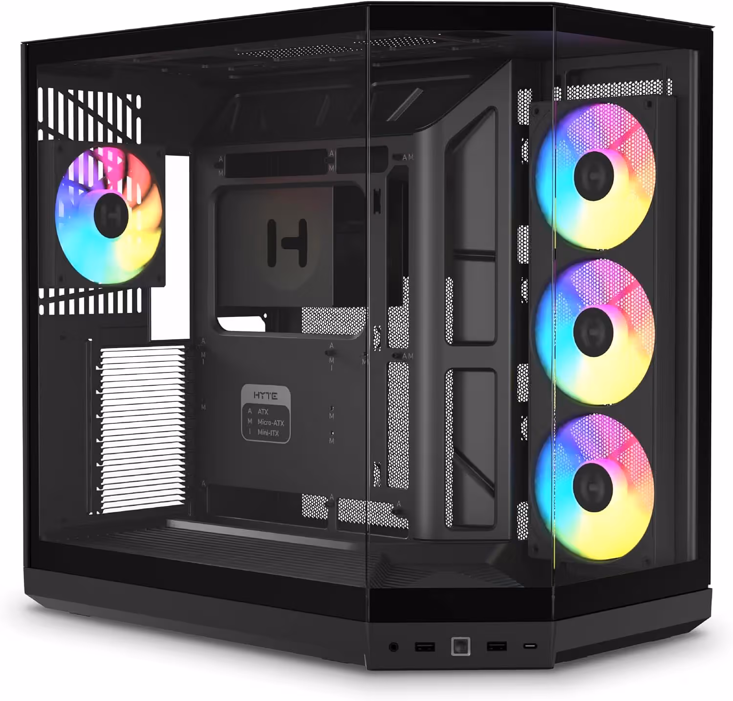 HYTE Y50 Pitch Black ARGB image