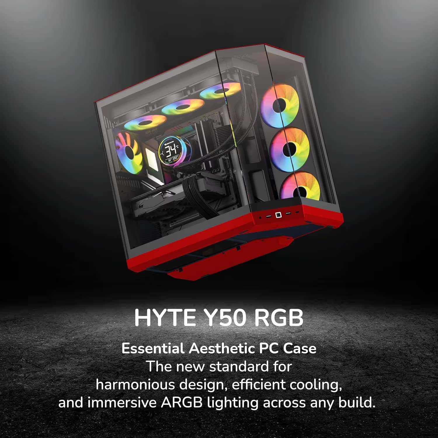 HYTE Y50 Black Cherry ARGB image