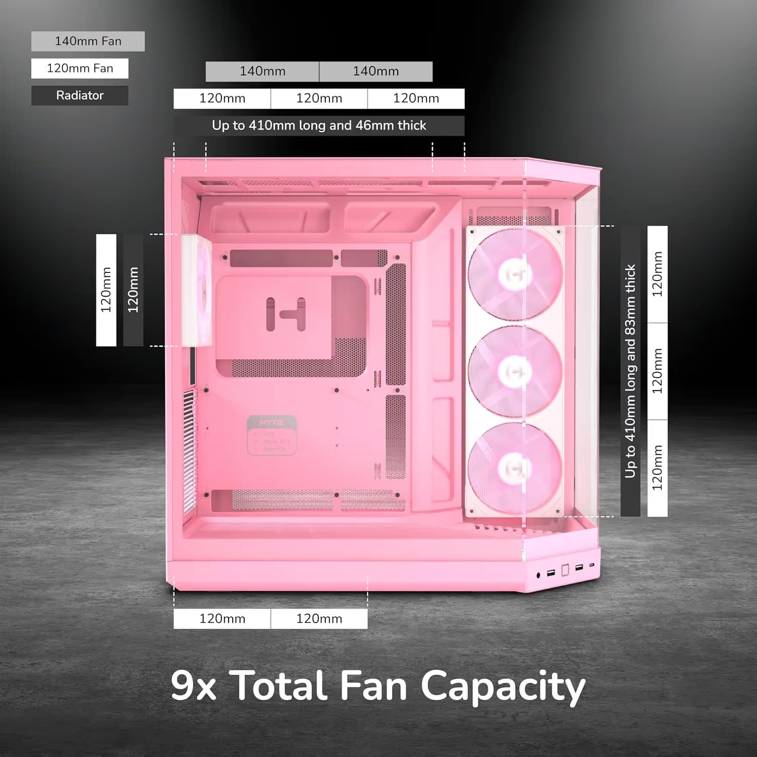 HYTE Y50 Strawberry Milk ARGB image