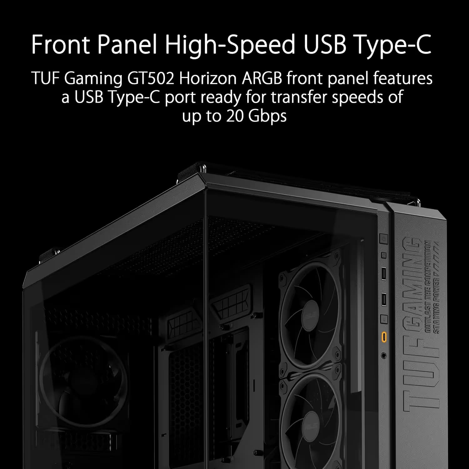 ASUS TUF Gaming GT502 Horizon ARGB Black image