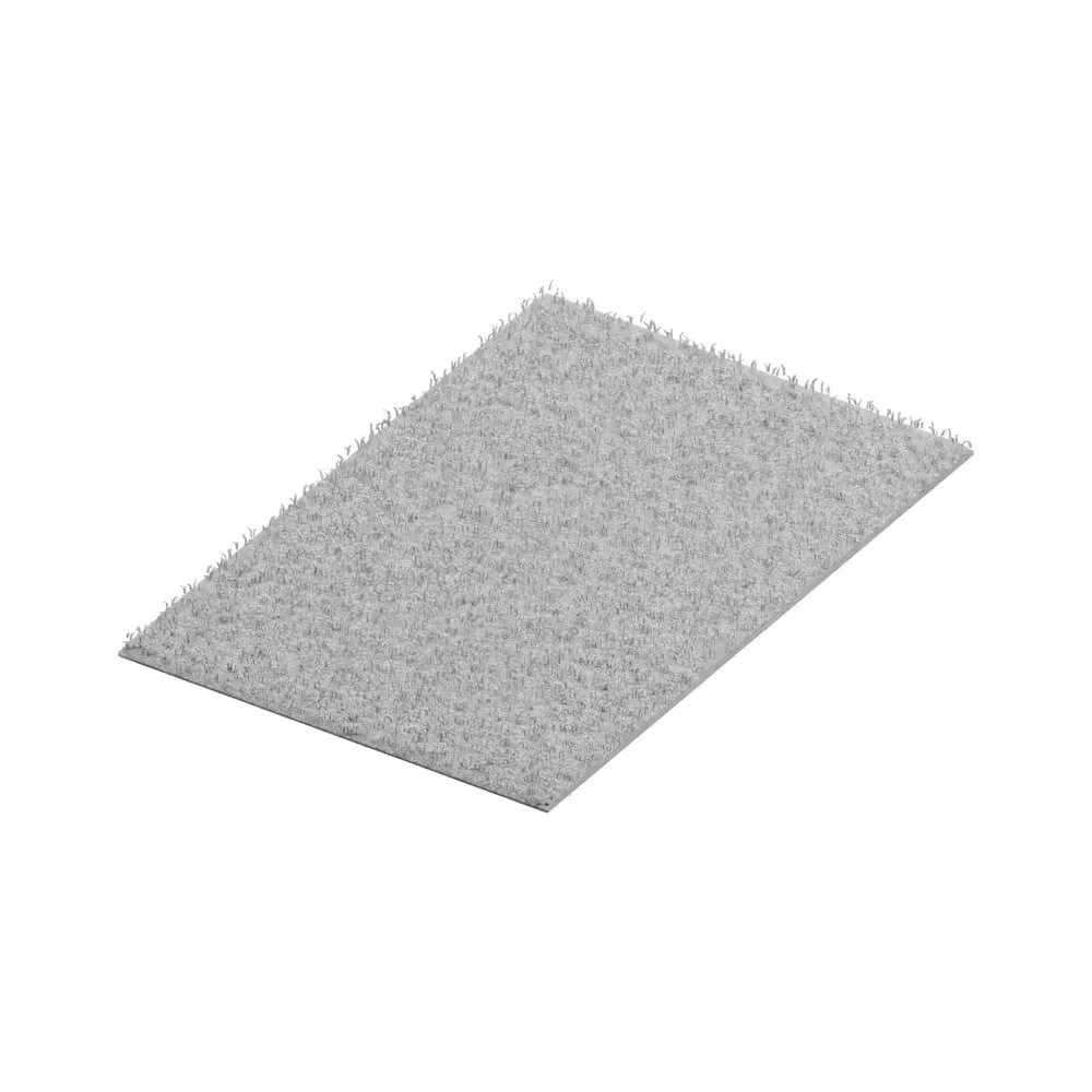 BuildCores Realistic Shag Rug, Grey, 2 x 3 m image