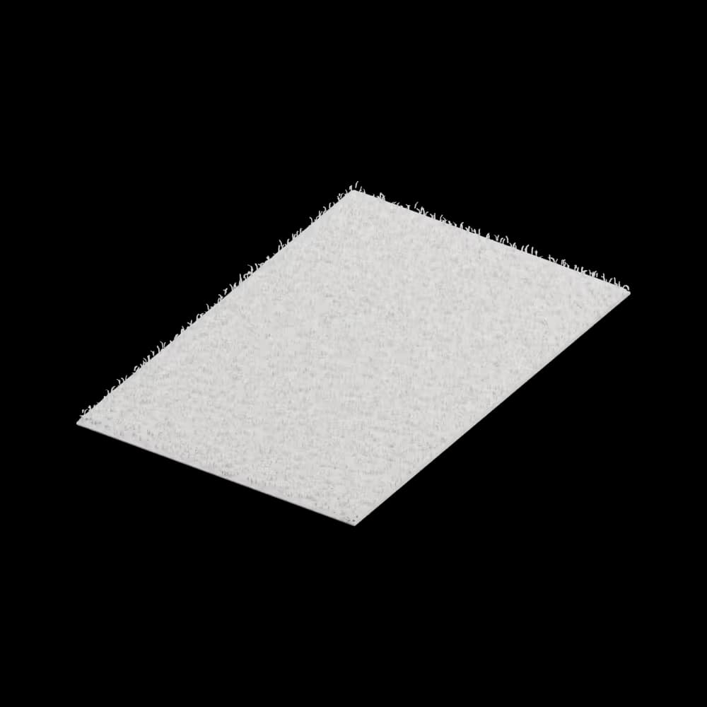 BuildCores Realistic Shag Rug, White, 2 x 3 m image