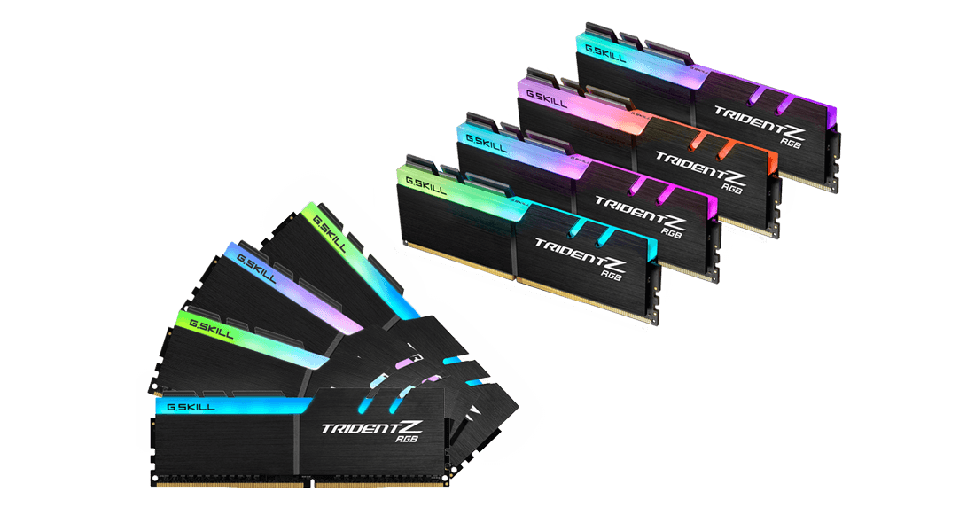 G.Skill TridentZ RGB Black DDR4-3200 CL14 128GB (8x16GB) image
