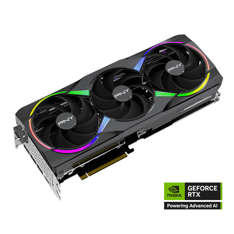 PNY GeForce RTX 5070 Ti EPIC-X RGB Triple Fan Plus 16GB GDDR7 Black image
