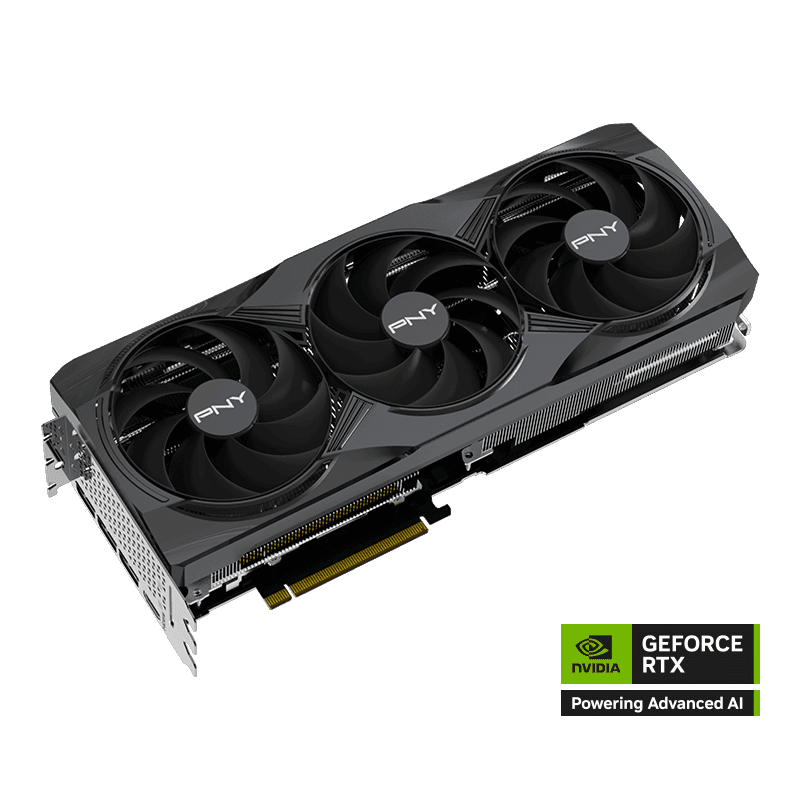 PNY Triple Fan Plus OC GeForce RTX 5070 Ti 16GB GDDR7 Black image