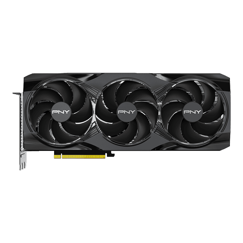 PNY Triple Fan Plus OC GeForce RTX 5070 Ti 16GB GDDR7 Black image