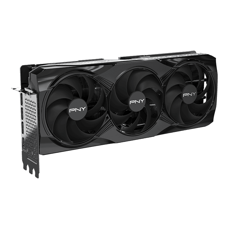 PNY Triple Fan Plus OC GeForce RTX 5070 Ti 16GB GDDR7 Black image