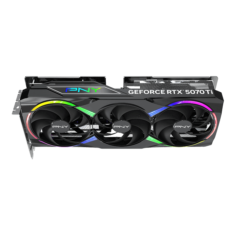 PNY GeForce RTX 5070 Ti EPIC-X RGB Triple Fan Plus 16GB GDDR7 Black image