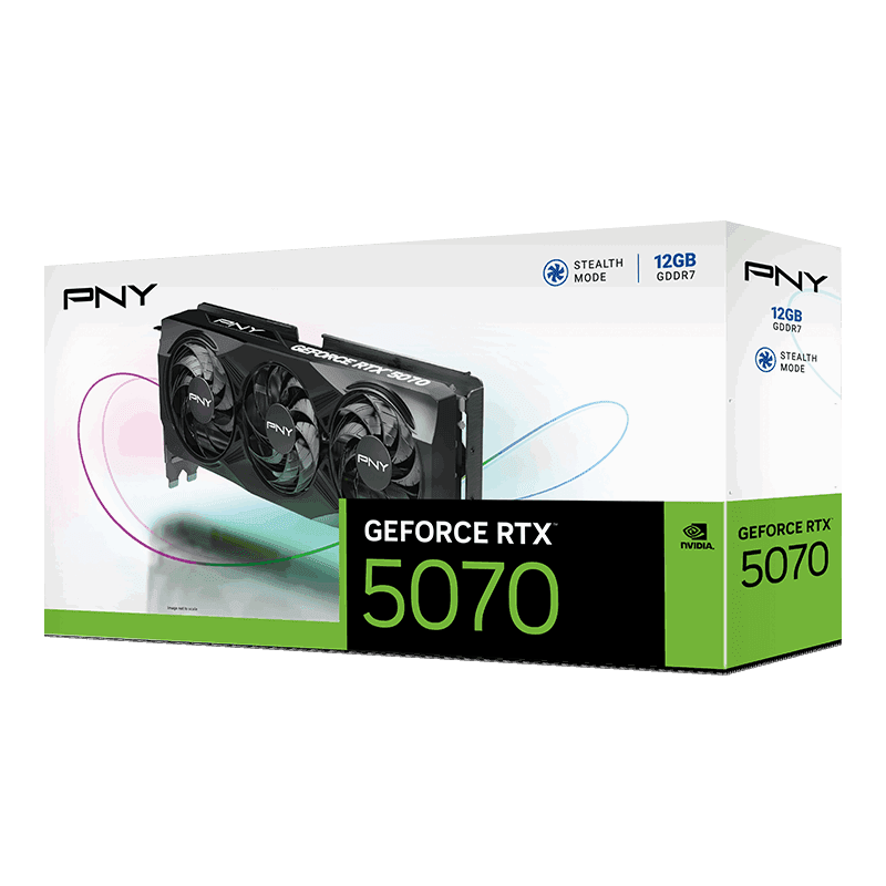 PNY Black GeForce RTX 5070 12GB GDDR7 image