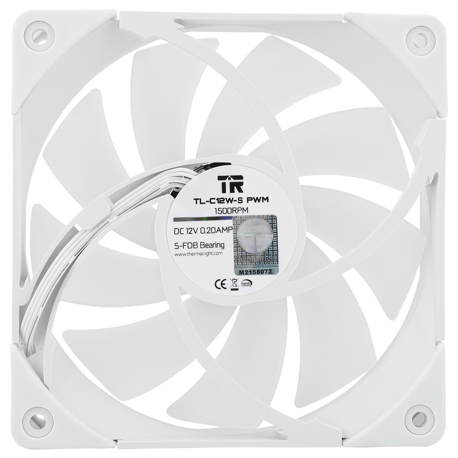 Thermalright TL-C12W-S V2 120mm White PWM Addressable RGB image