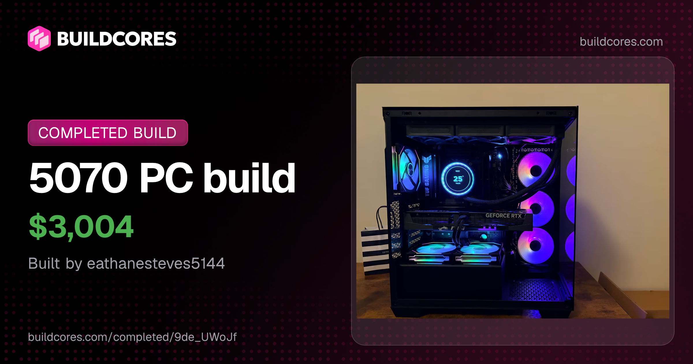 5070 PC build | BuildCores | BuildCores