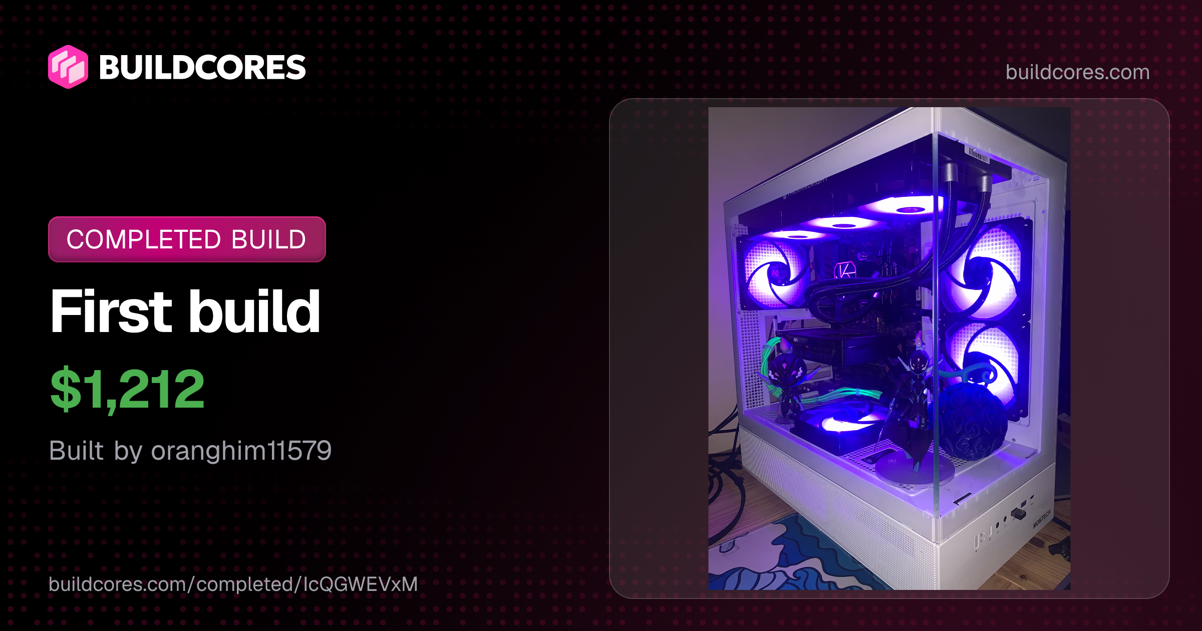 First build | BuildCores | BuildCores