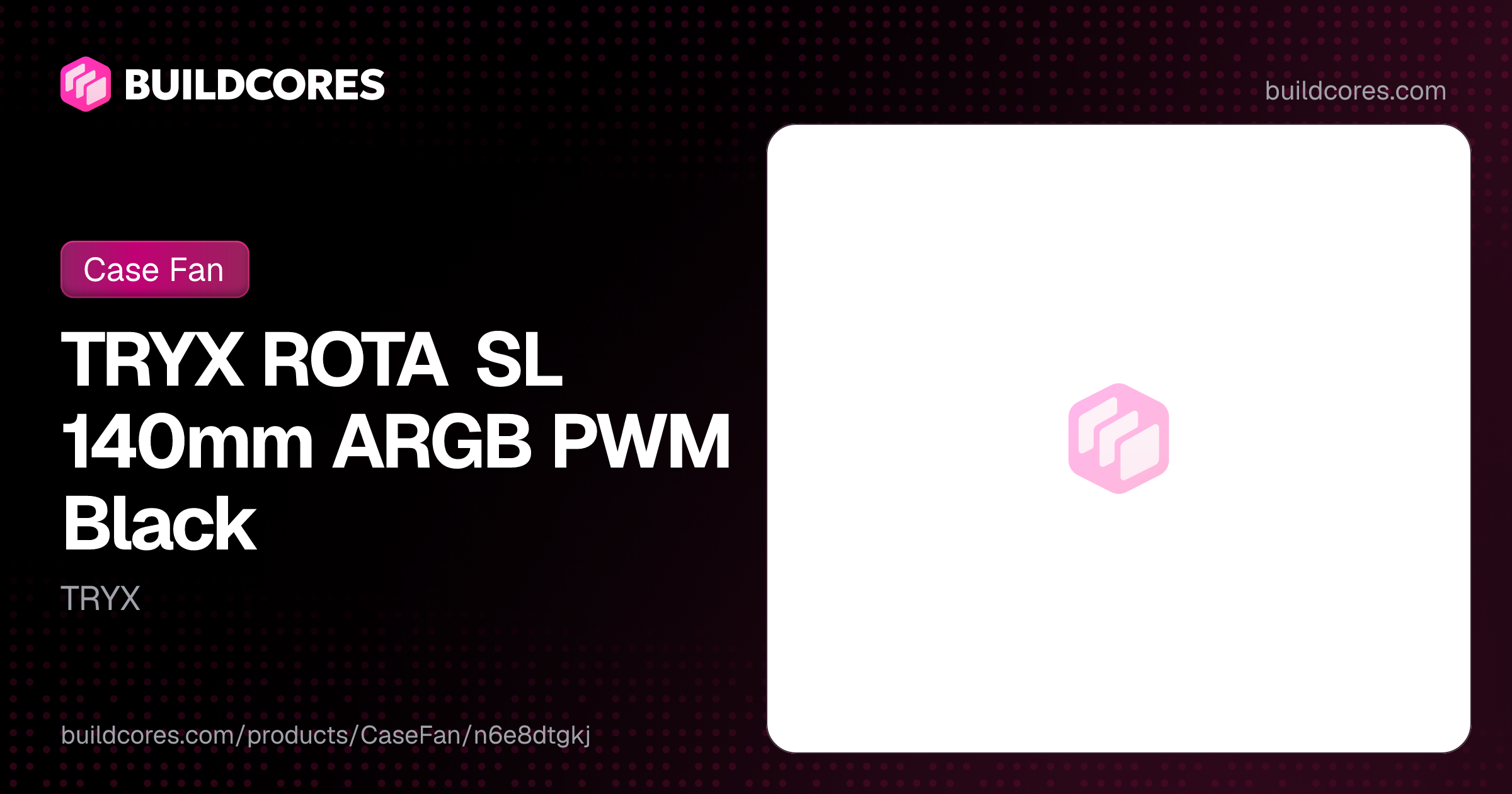 TRYX ROTA SL 140mm ARGB PWM Black | BuildCores