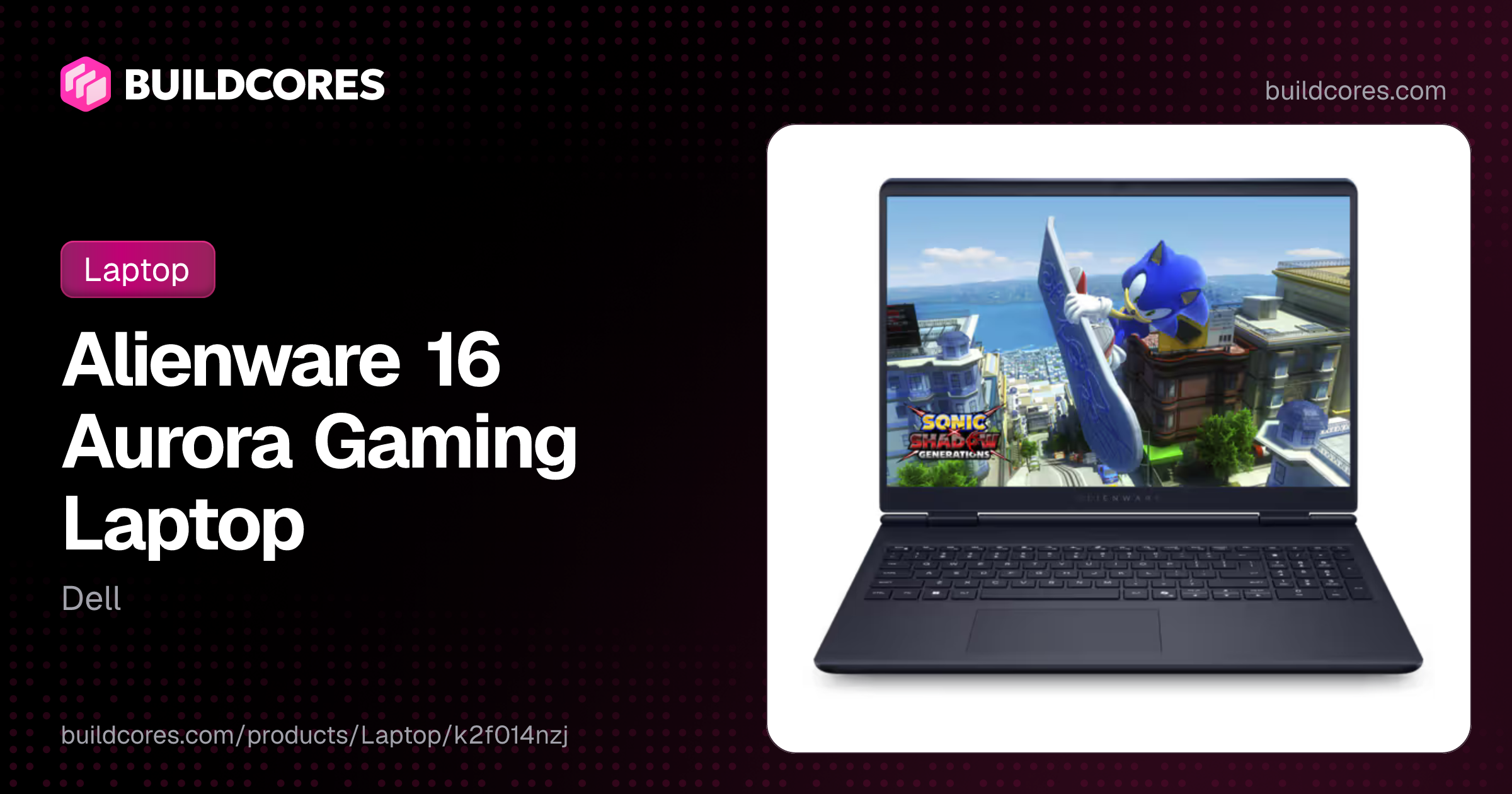 Alienware 16 Aurora Gaming Laptop | BuildCores