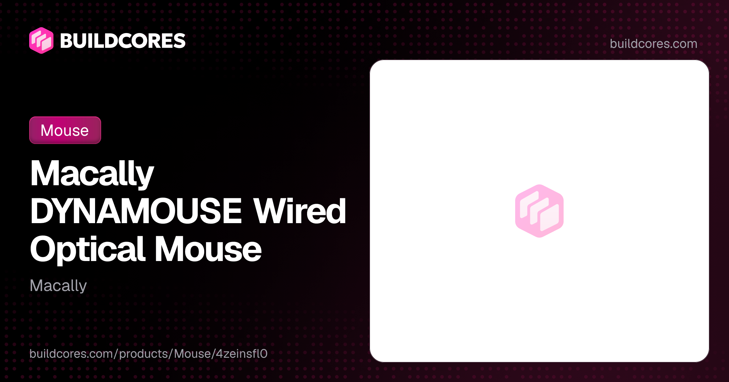 Macally DYNAMOUSE Wired Optical Mouse | BuildCores