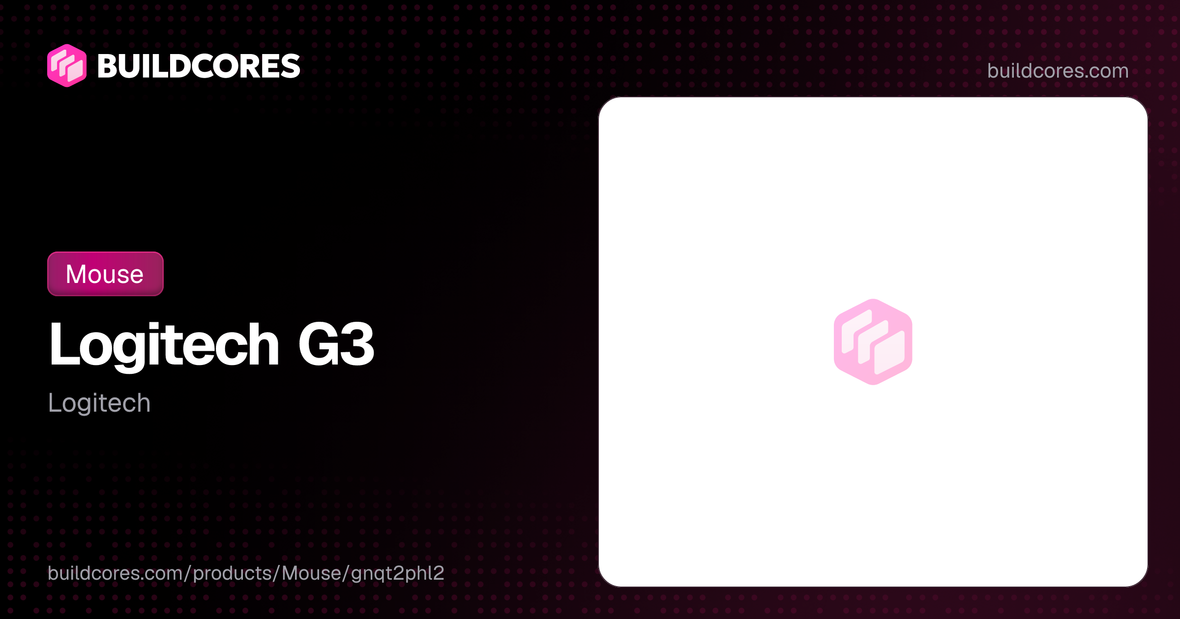 Logitech G3 | BuildCores