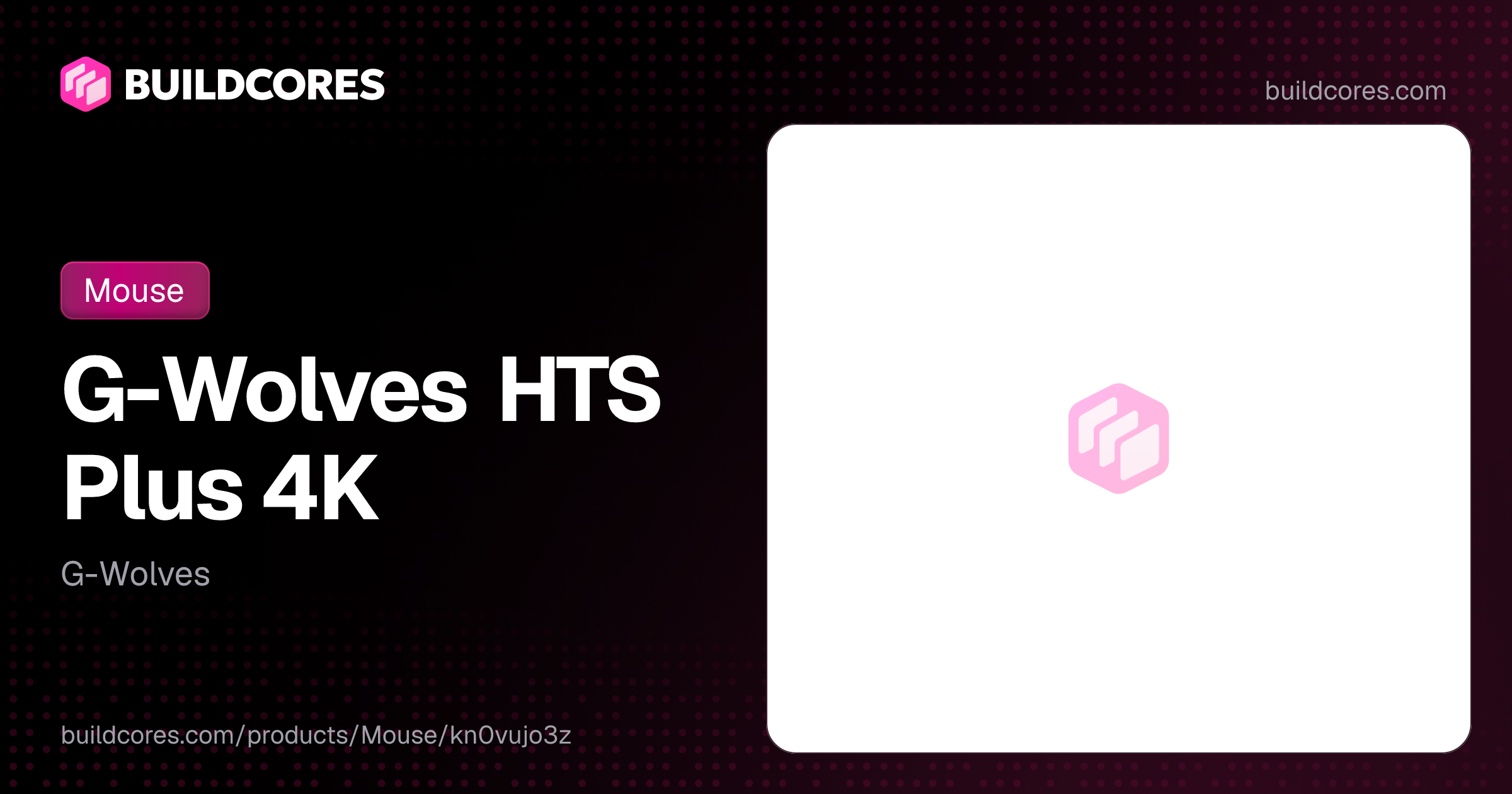G-Wolves HTS Plus 4K | BuildCores