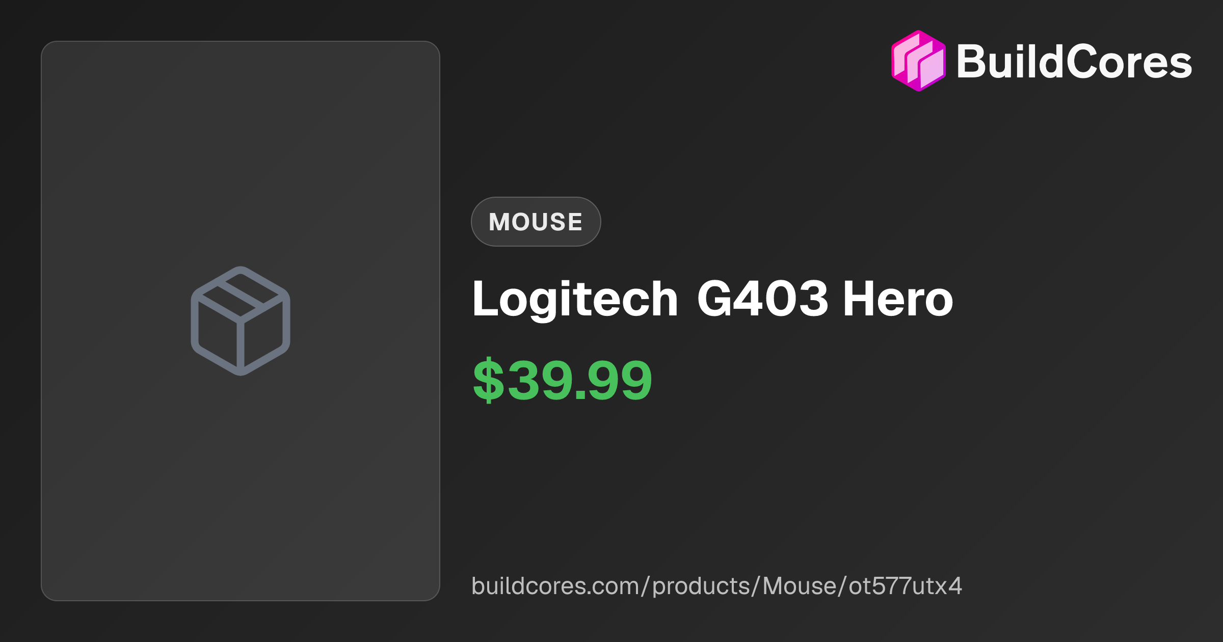 Logitech G403 Hero | BuildCores