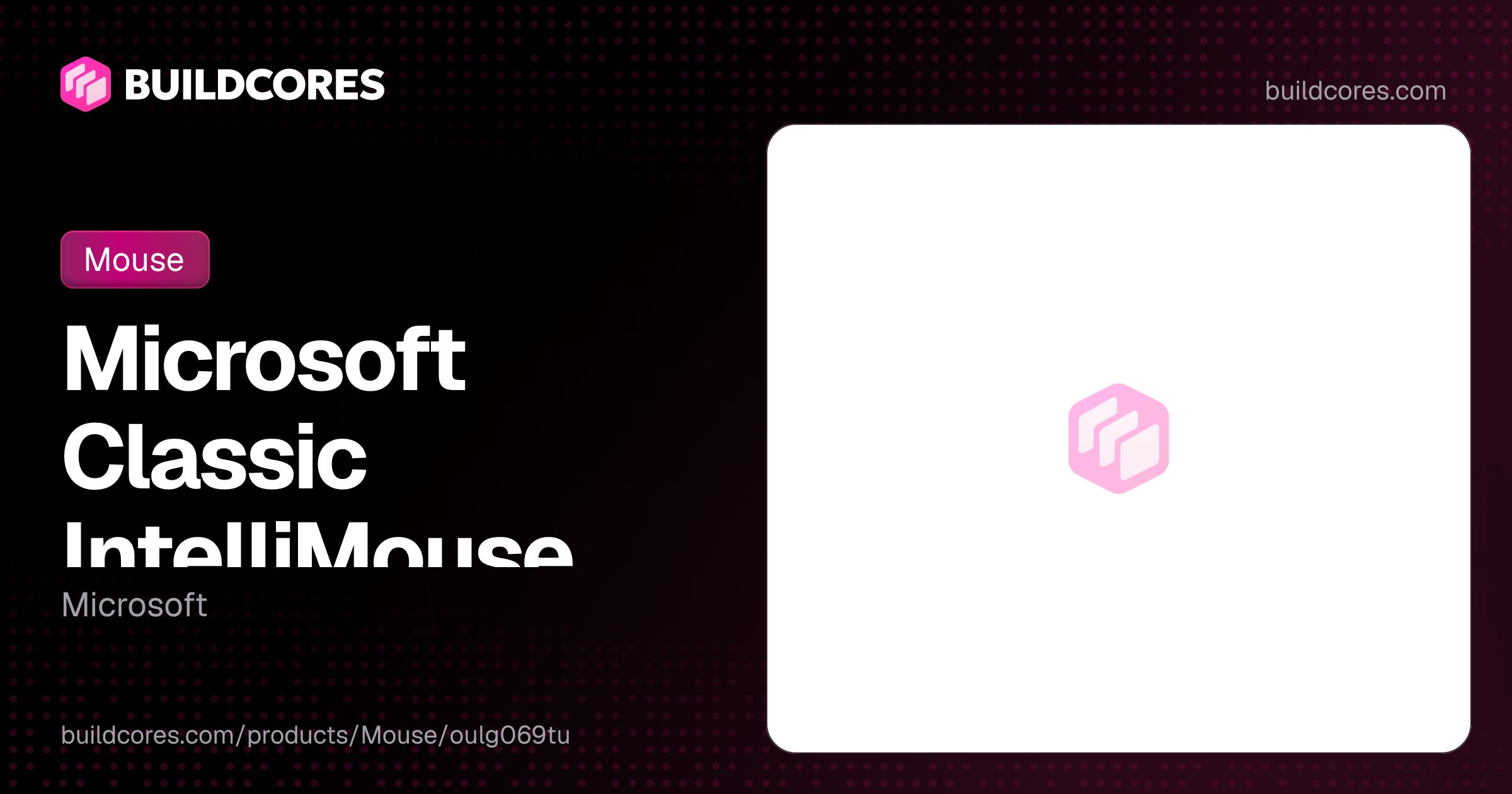Microsoft Classic IntelliMouse | BuildCores