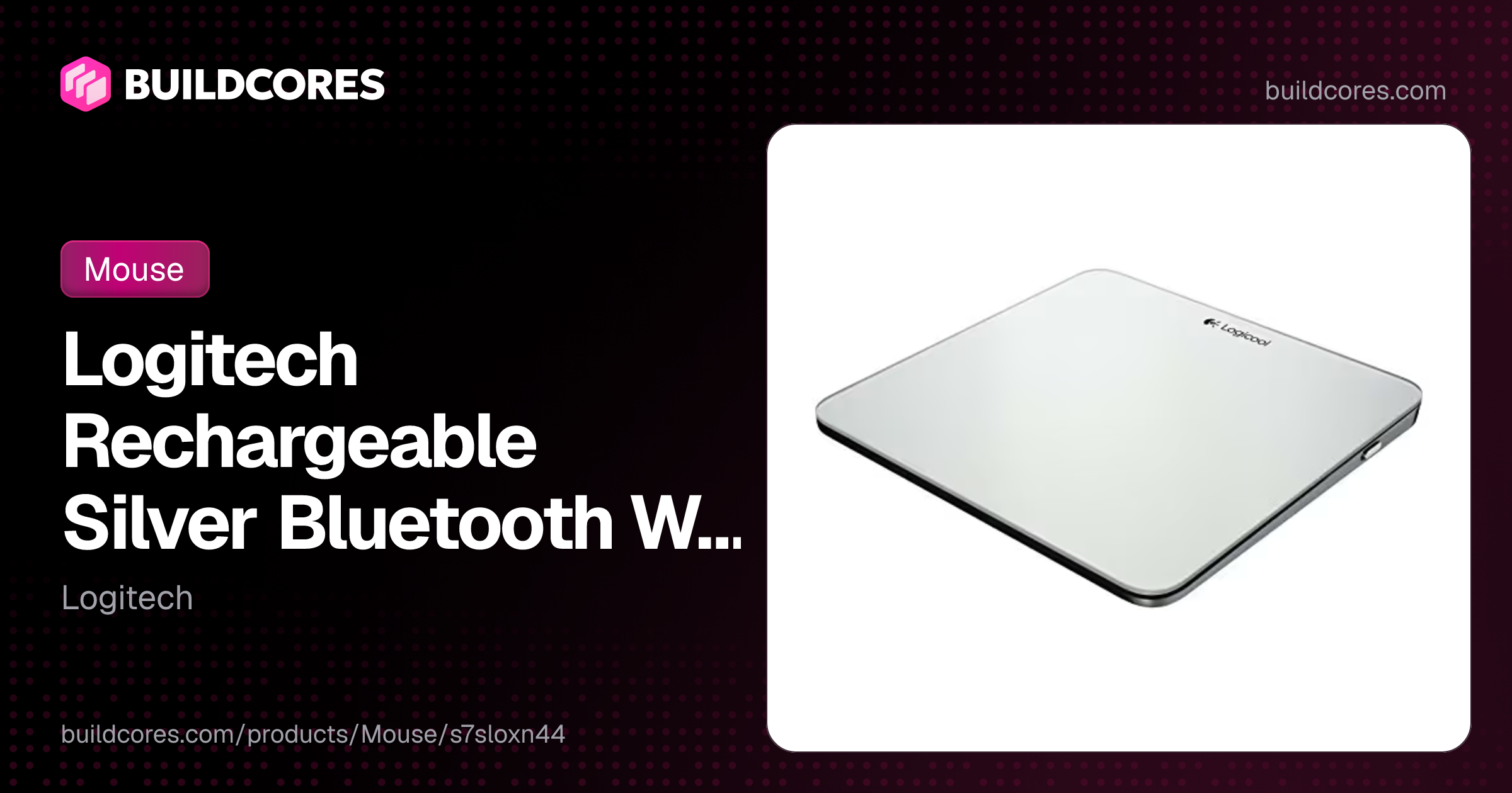 Logitech Rechargeable Silver Bluetooth Wireless Trackpad for Mac ...