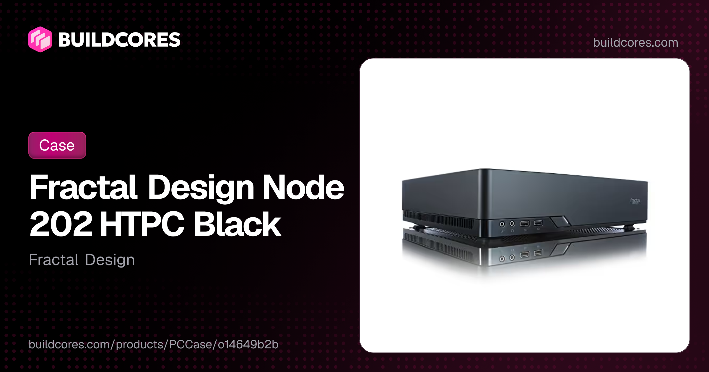 Fractal Design Node 202 HTPC Black | BuildCores