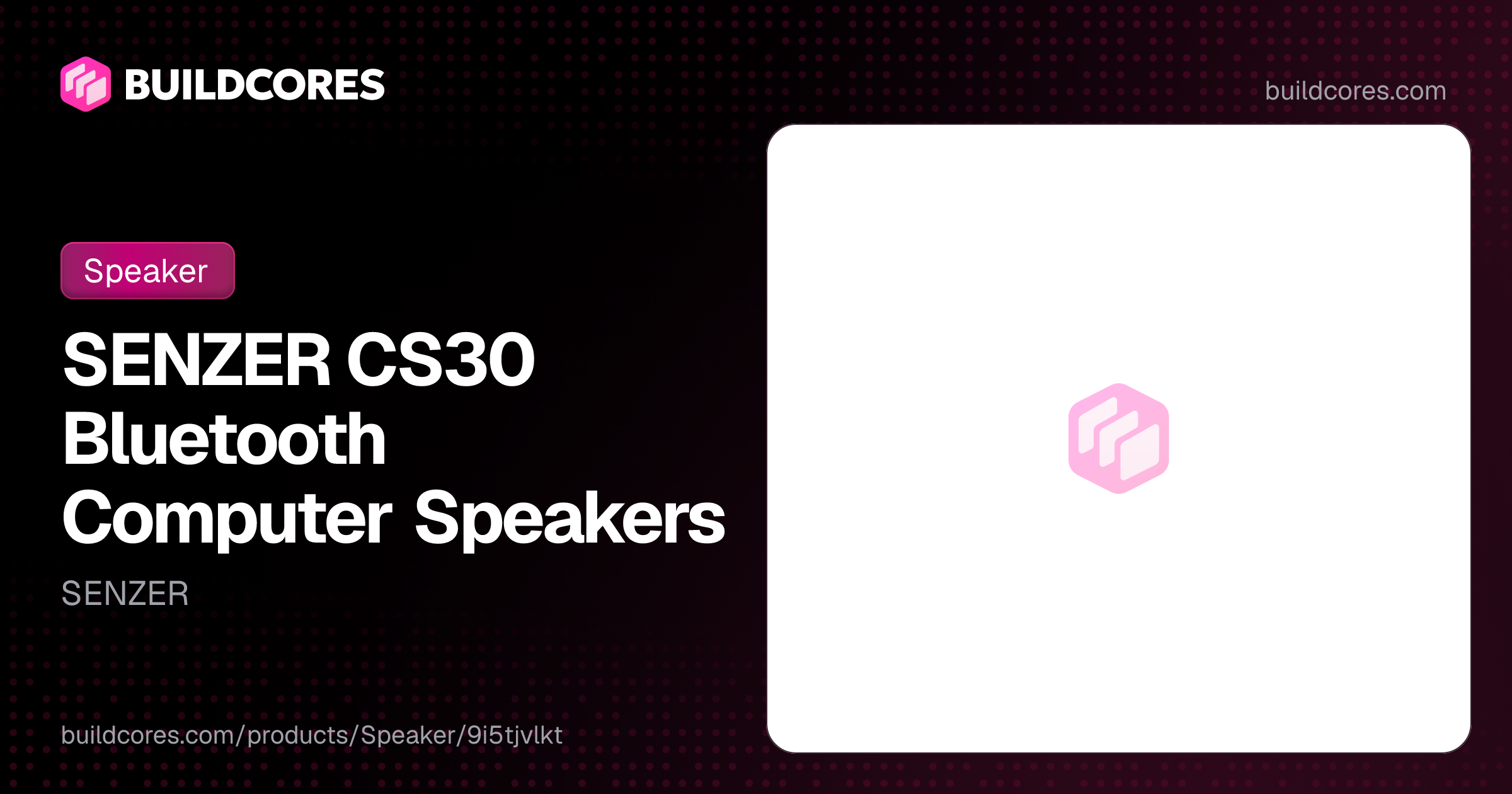 SENZER CS30 Bluetooth Computer Speakers | BuildCores