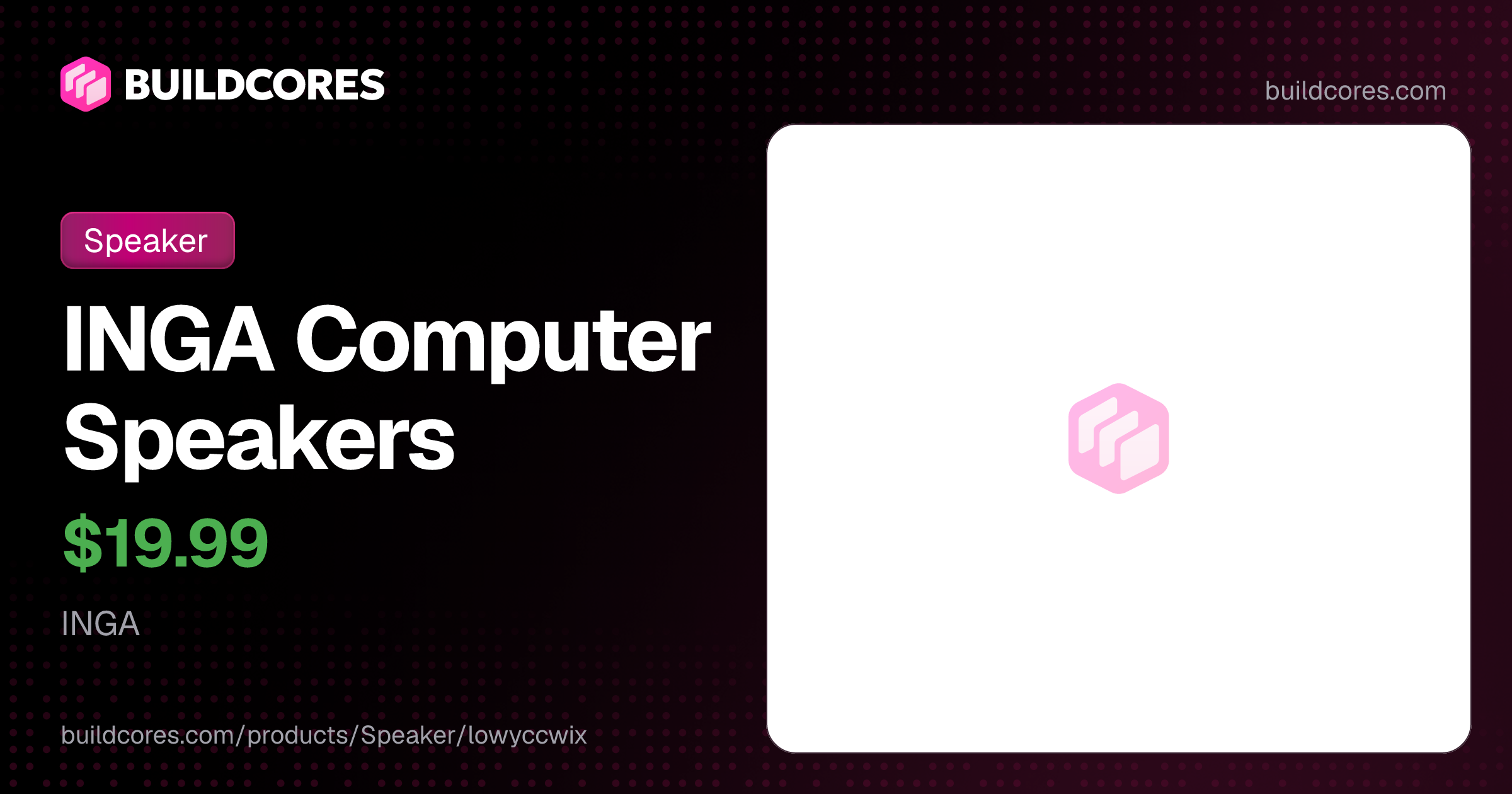 INGA Computer Speakers | BuildCores
