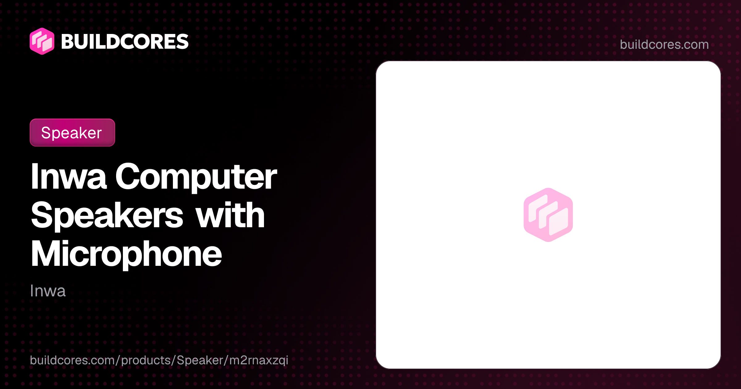 Inwa Computer Speakers with Microphone | BuildCores